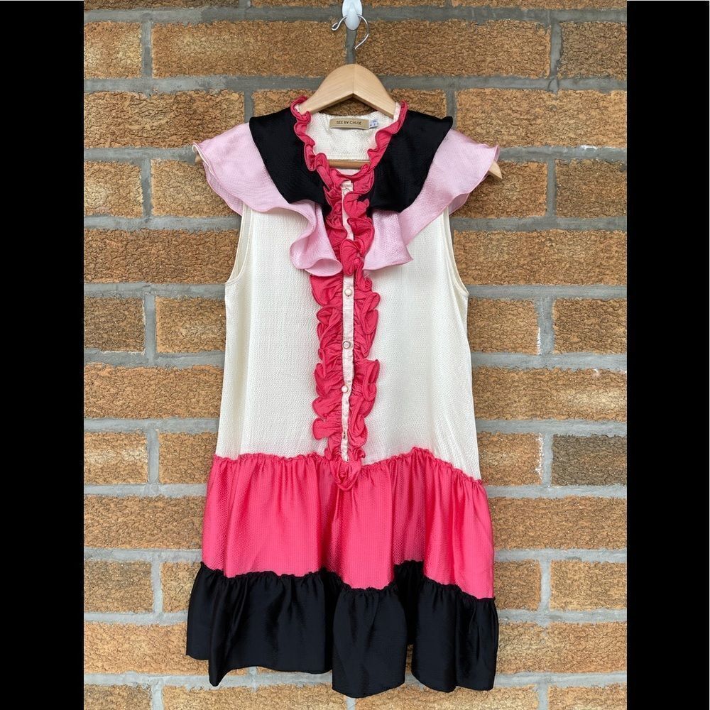 See by Chloe silk mini dress size 2